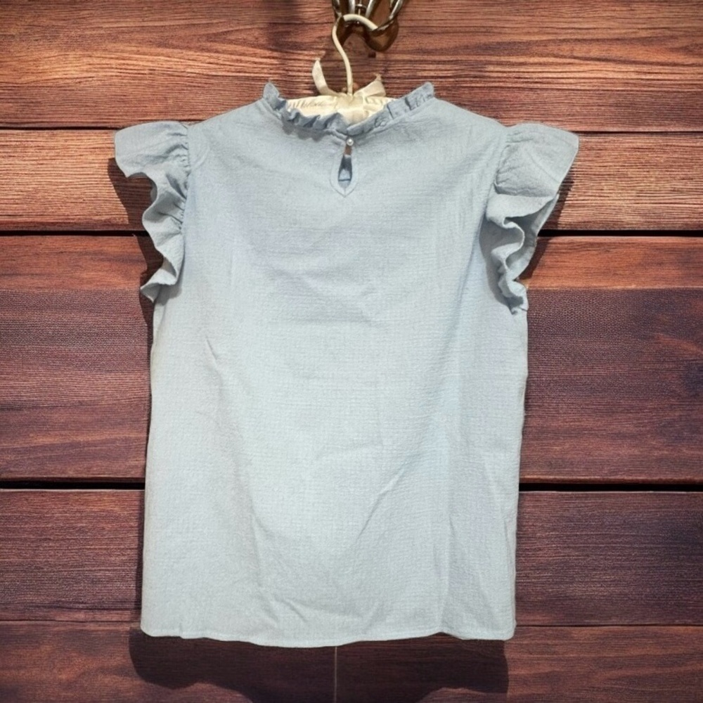 SHEIN RUFFLE BLOUSE SIZE MEDIUM - Picture 4 of 9